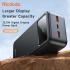 Mcdodo MC-4240 30000Mah 22.5W 4-in-1 fast charging with PD, QC, SCP, and VOOC Power Bank Supports fast charging for Apple, Samsung, Huawei, Xiaomi, OPPO, and VIVO mobile phones Smart LCD Digital Display - Black